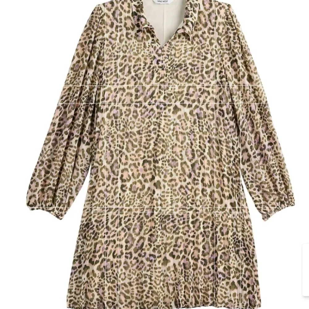 Nine West Leopard Pleated Dress - Picture 2 of 4